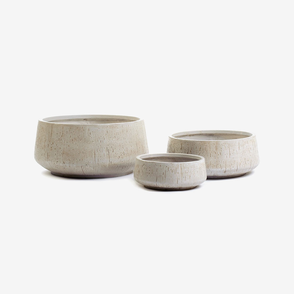 Olly & Rose Large Ceramic Planter Shallow Plant Pot