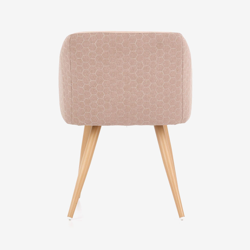 Umi Amber Unique Velvet Armchair With Armrest