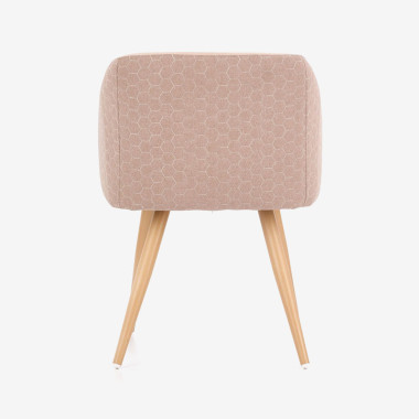 Umi Amber Unique Velvet Armchair With Armrest
