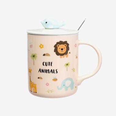 Valcla Portable Glass Kettle Straw Cup Mug Pink