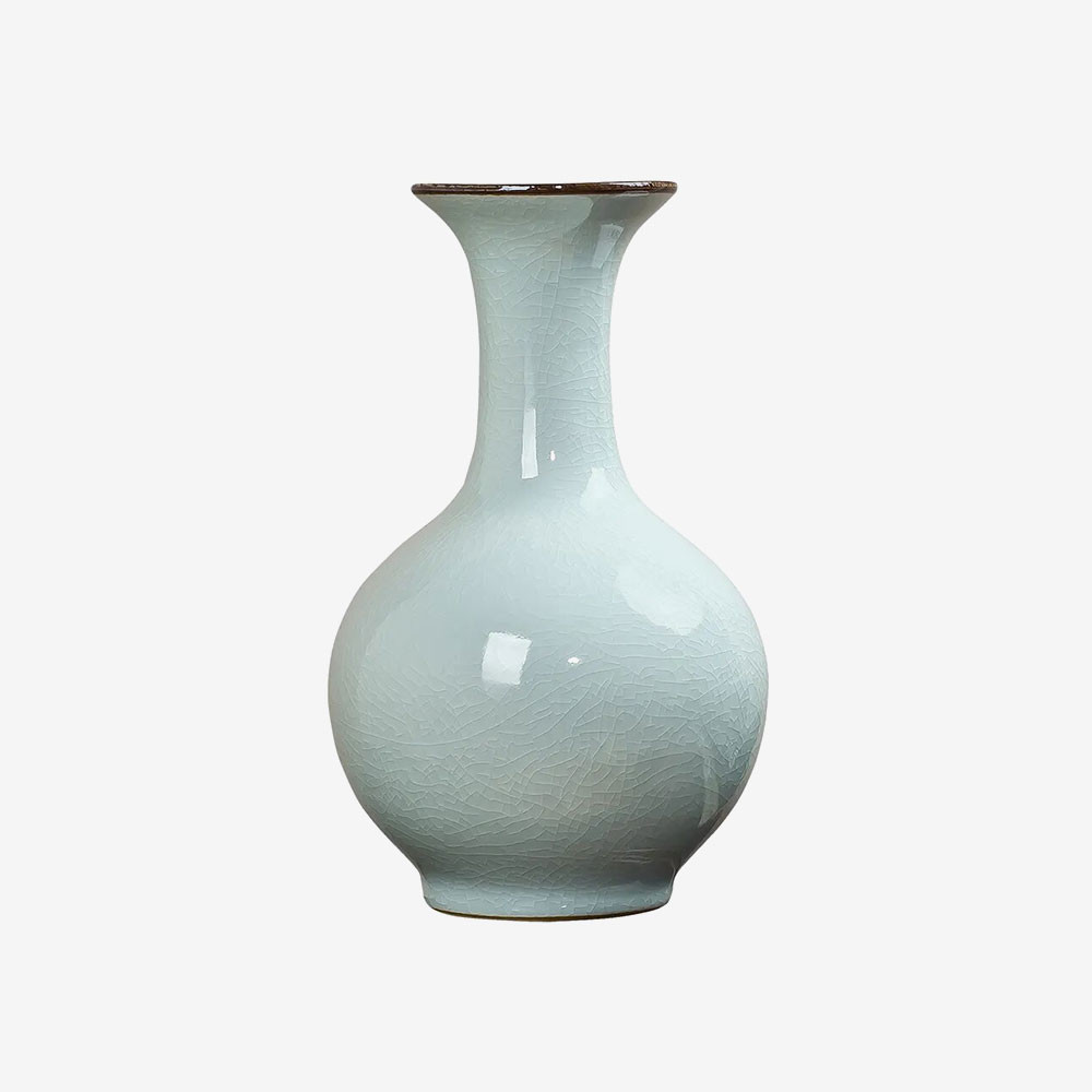 Calandis Modern White Ceramic Flower Vase