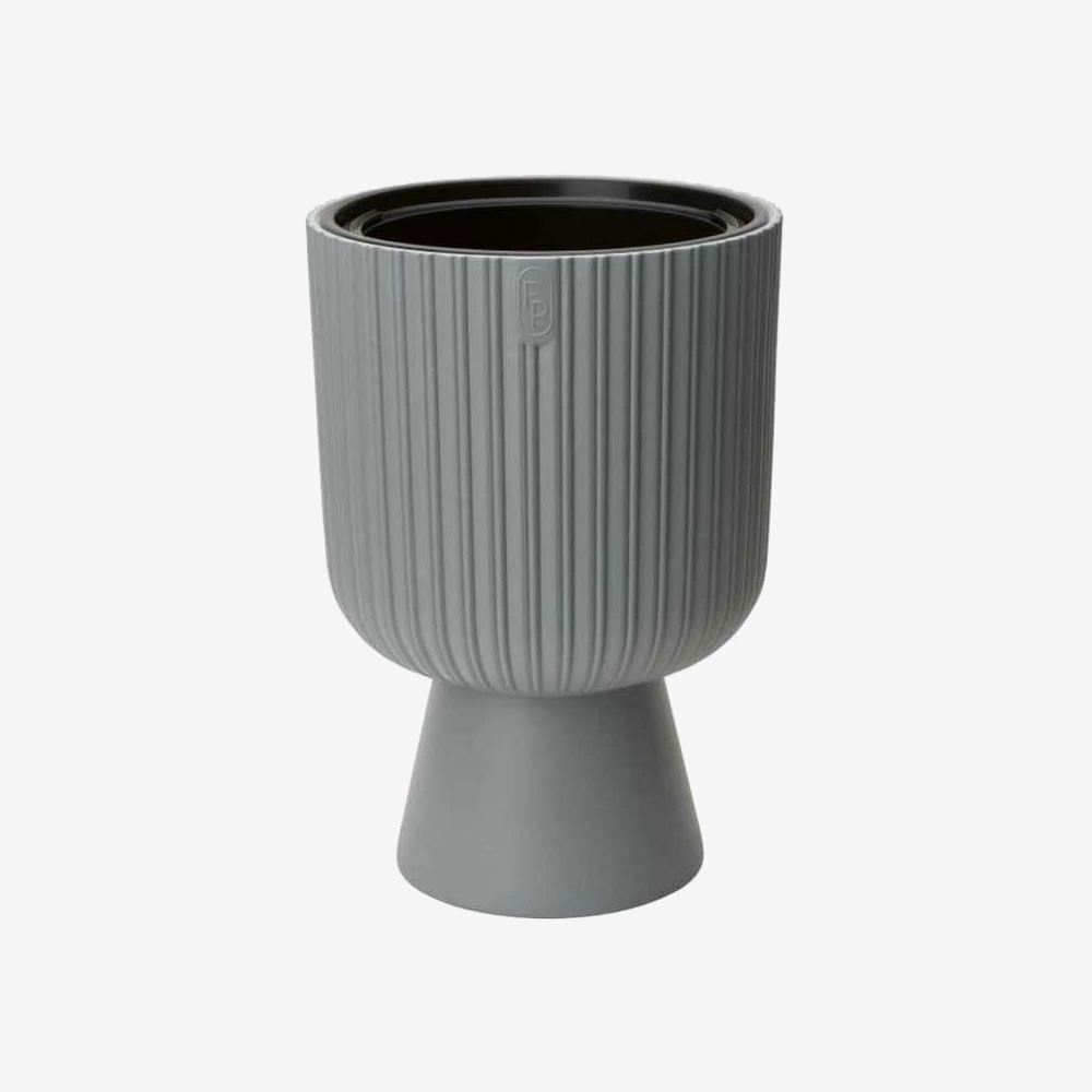 Hasmi Floor Flower Pots Cement Goblet Planters