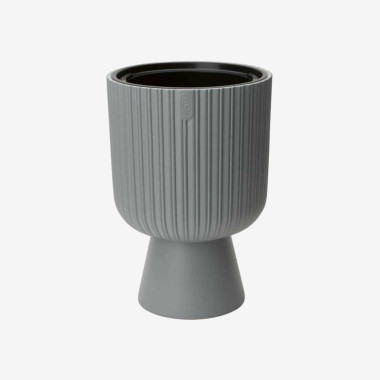 Hasmi Floor Flower Pots Cement Goblet Planters